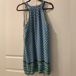 Lucy & Laurel Blue Floral Dress